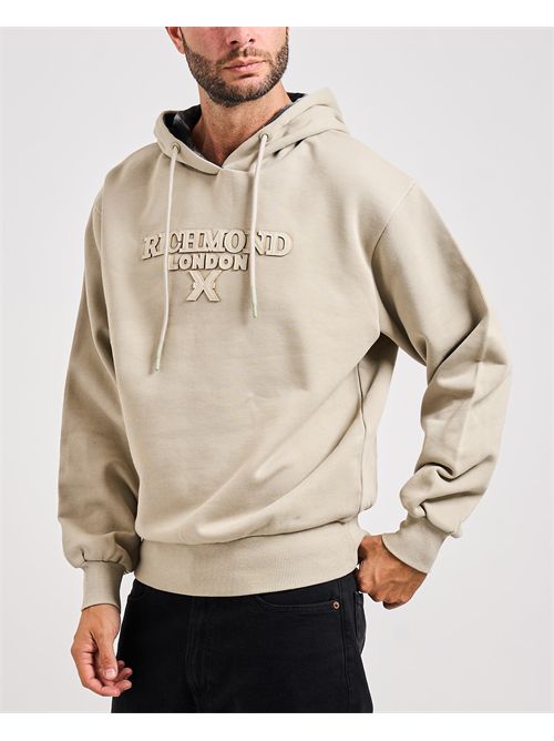 Felpa uomo Richmond X con cappuccio RICHMOND X | UMA25066FEBEIGE